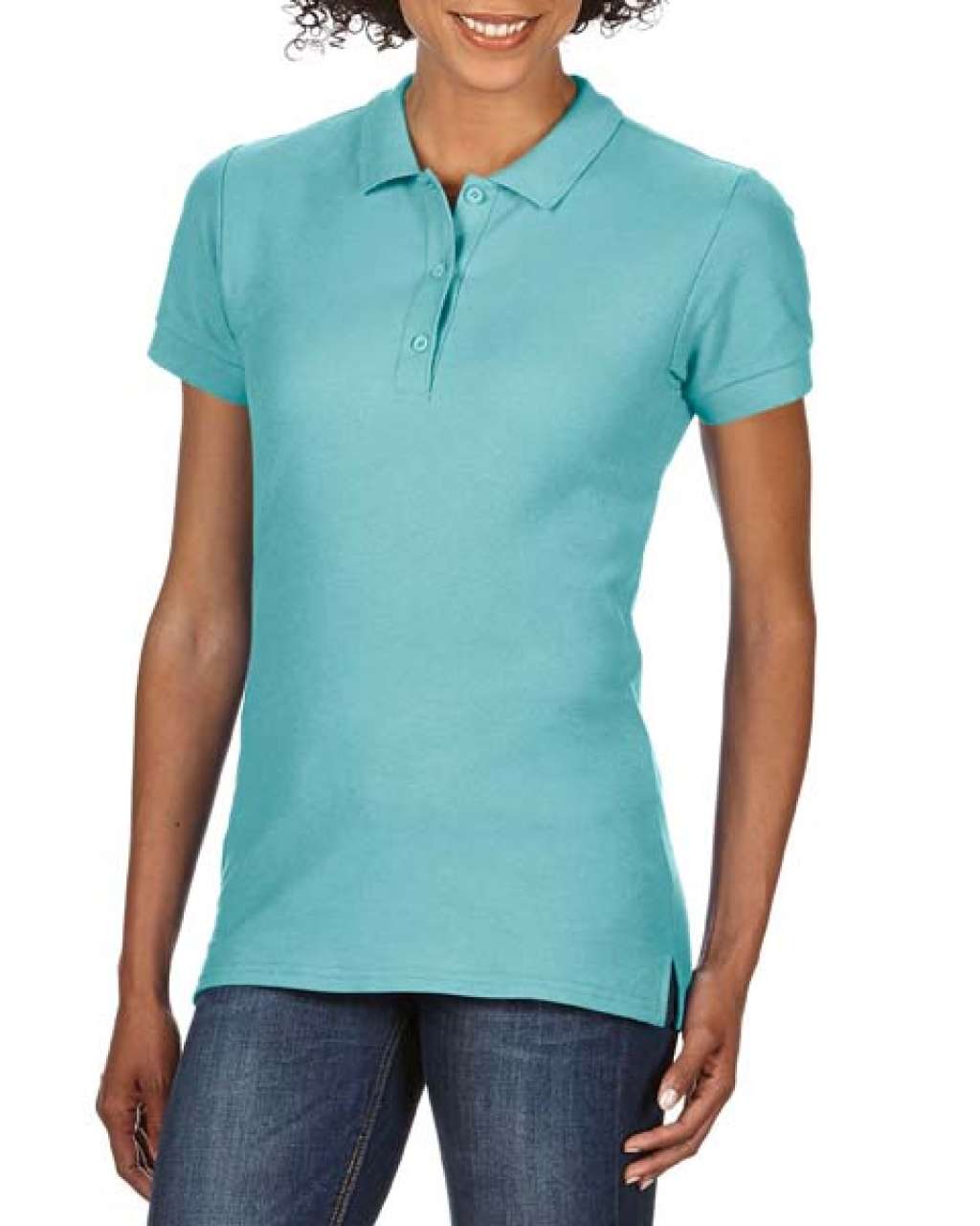 PREMIUM COTTON®, ženska polo majica kratkih rukava s tiskom (opcija) 