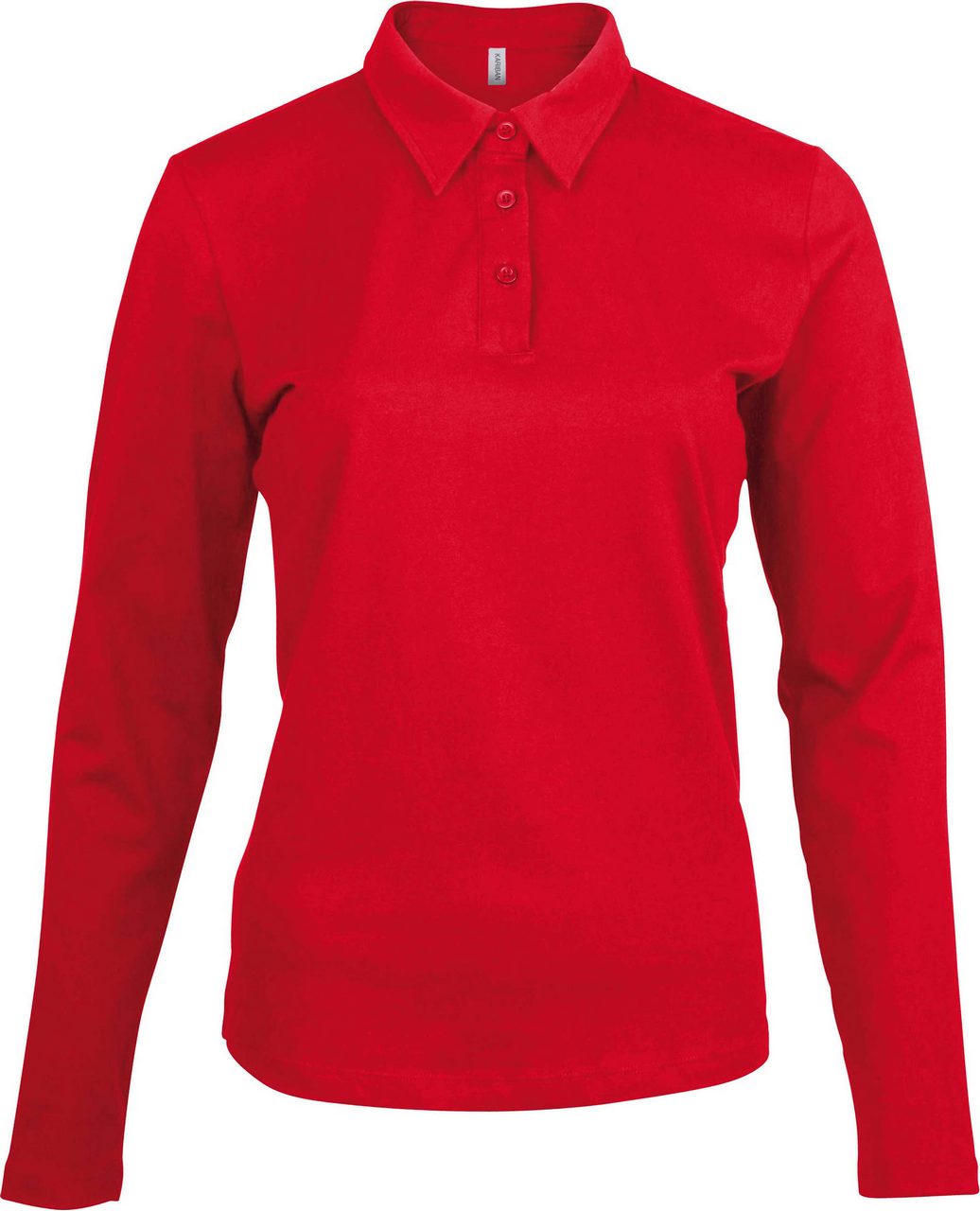 LADIES1, ženska polo majica s dugim rukavima s tiskom (opcija) 