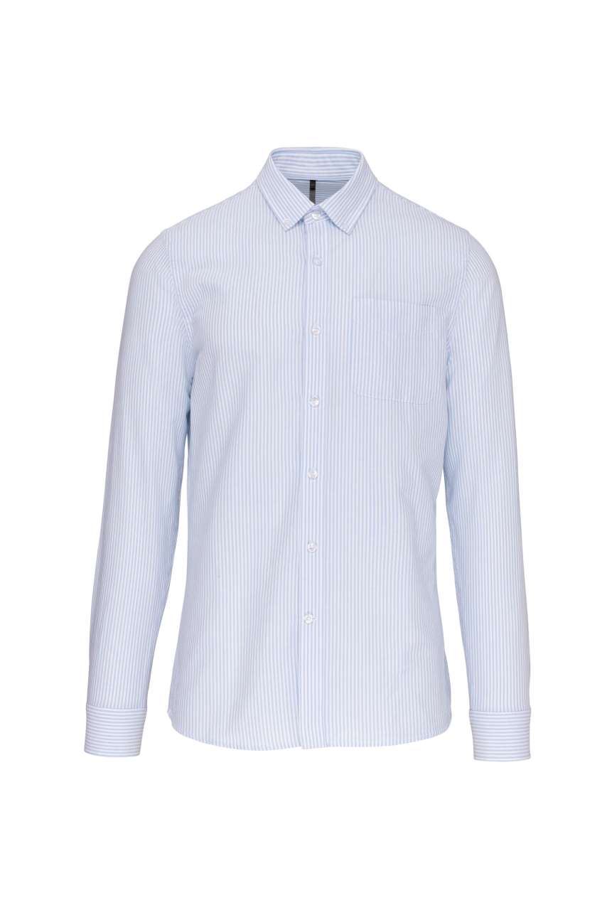 LONG-SLEEVED WASHED OXFORD COTTON SHIRT s logom 