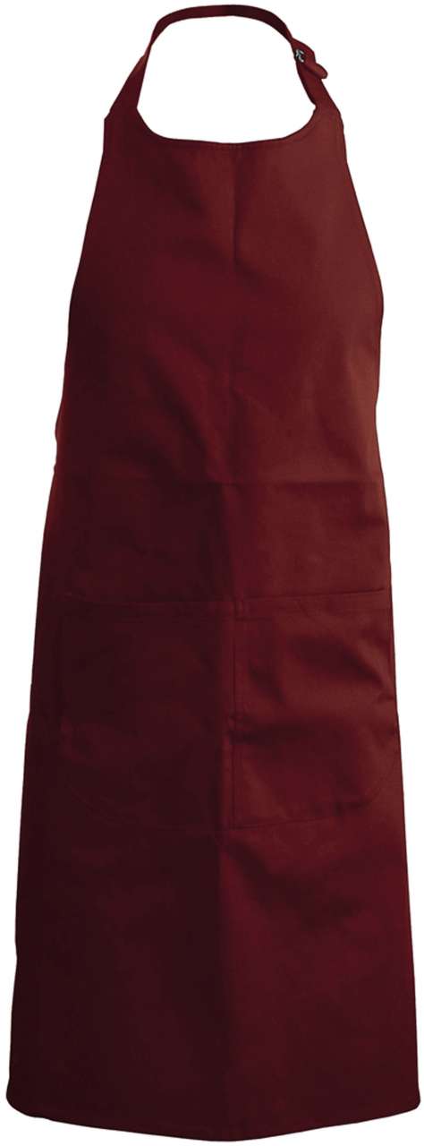 POLYESTER COTTON APRON WITH POCKET s logom 